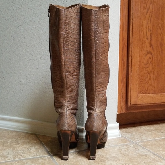 COPY - Max Azria Faux Alligator Boots - Picture 5 of 8